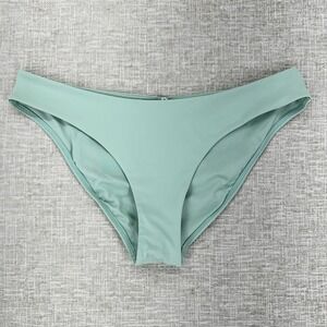 O'Neill Saltwater Solids Bikini Bottom Womens Medium Green Low Rise Swimwear